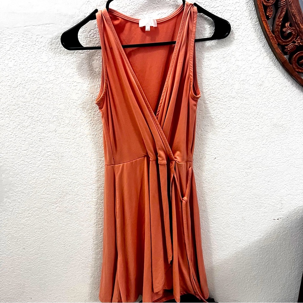 Faux wrap dress